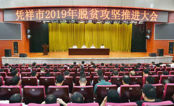 凭祥市2019年脱贫攻坚推进大会强调：坚持问题导向、目标导向，主动担当作为，奋力攻坚克难，确保全面完成年度脱贫攻坚任务